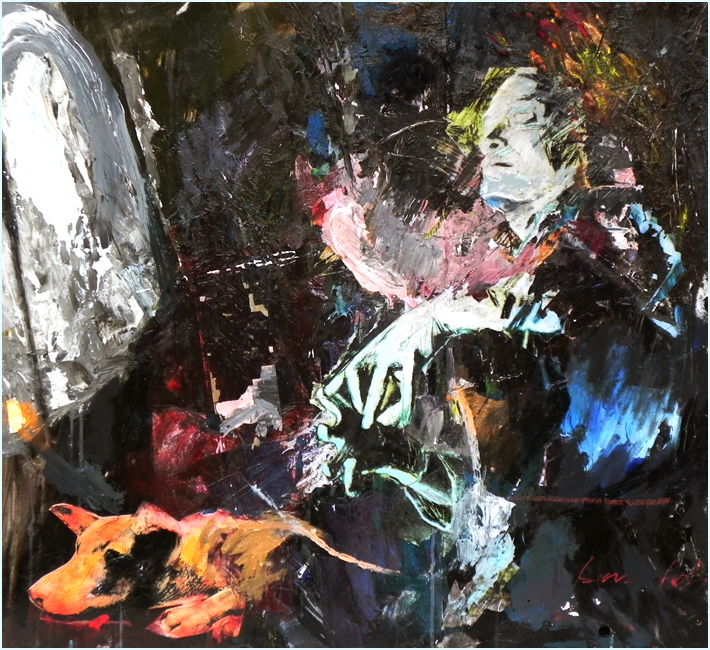 Fleurs de bach Techniques mixtes sur bois 105x 101 cm.2010.web