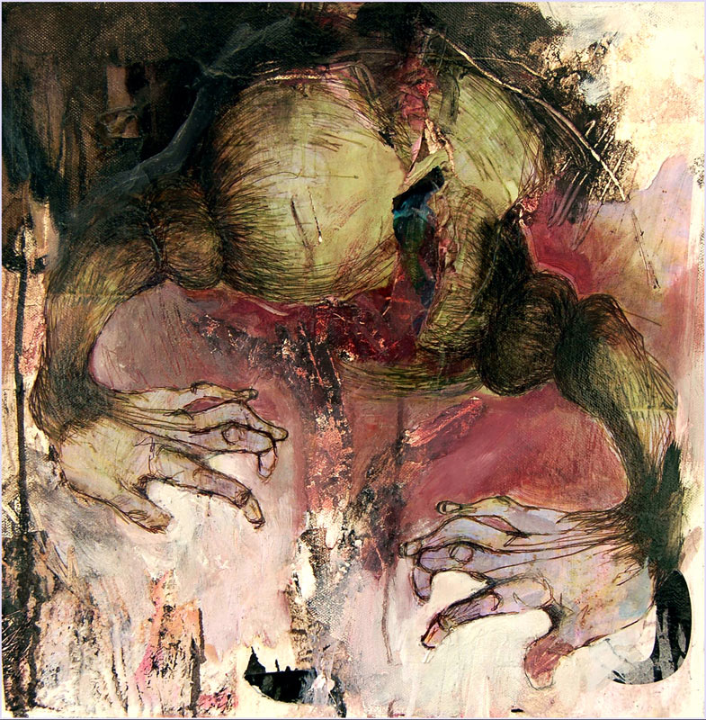 Les-Mains-de-l'artisteHuile-et-Acryliques-sur-toile-40-x-40-cm-web