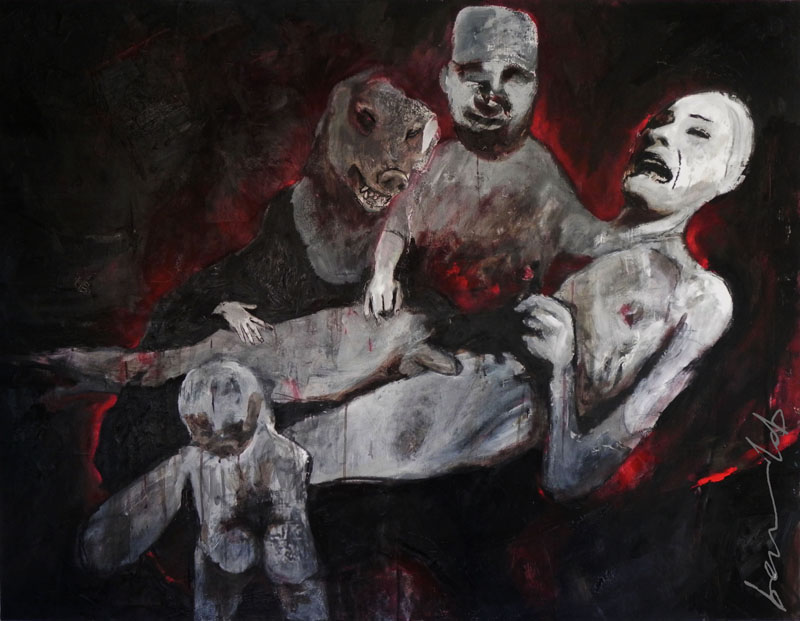 Mon-cauchemar-Loup-Huile-et-Collages-sur-toile-146-x-114-cm-web