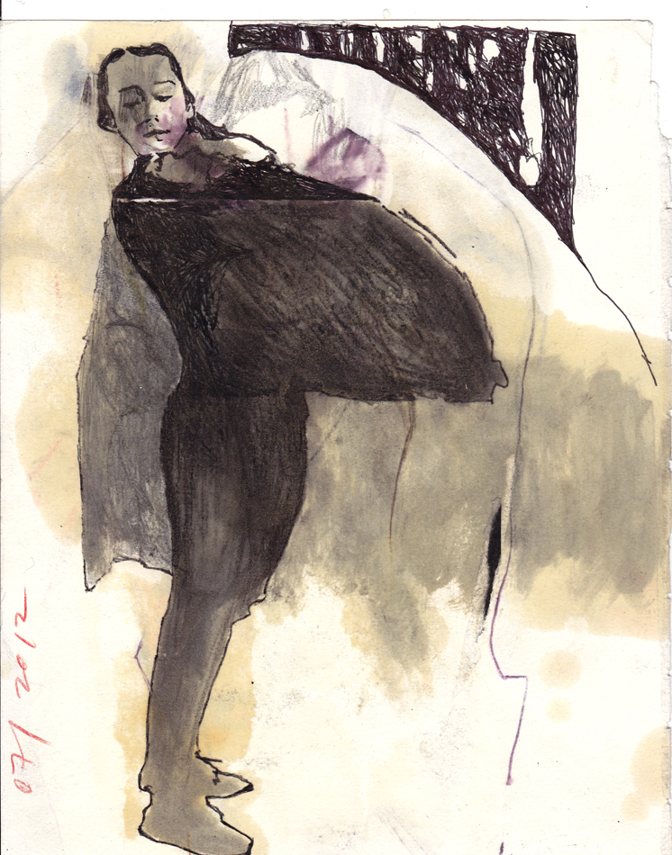 Reprise-Dessin-Ange-et-cle-de-bras-Huile-et-marqueurs-mixtes-sur-papier-web