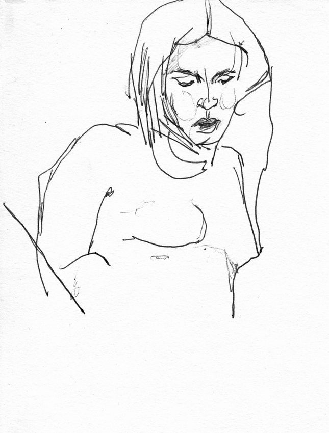 Dessin croquis Nu 21x24 cm web